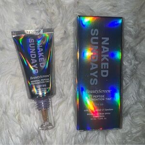 NWB Naked Sundays BeautyScreen SPF50 Peptide Foundation Tint Shade 2 “Fair Sand”